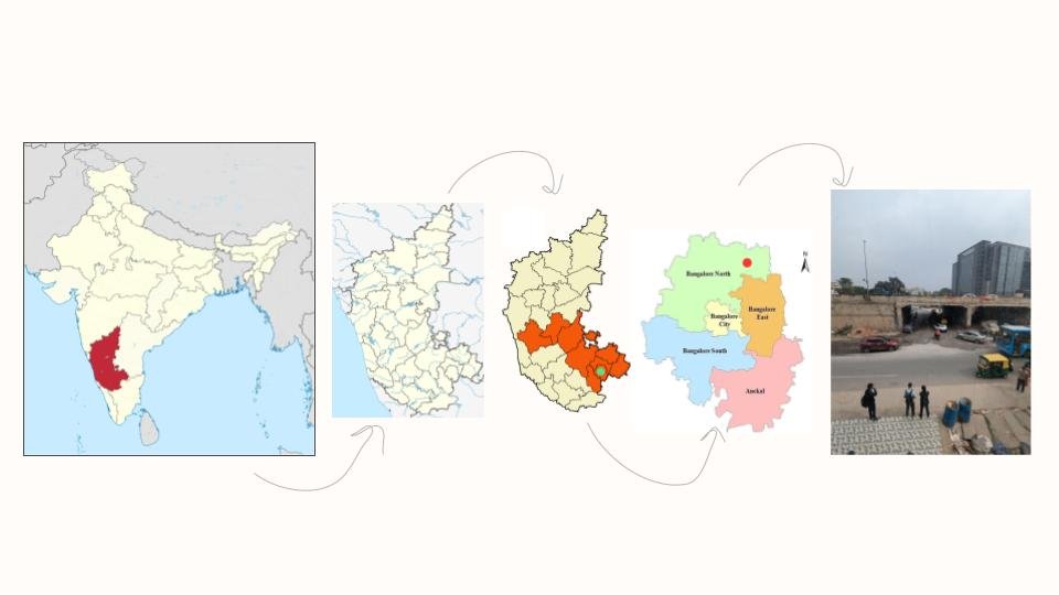 Bagalur Cross location map