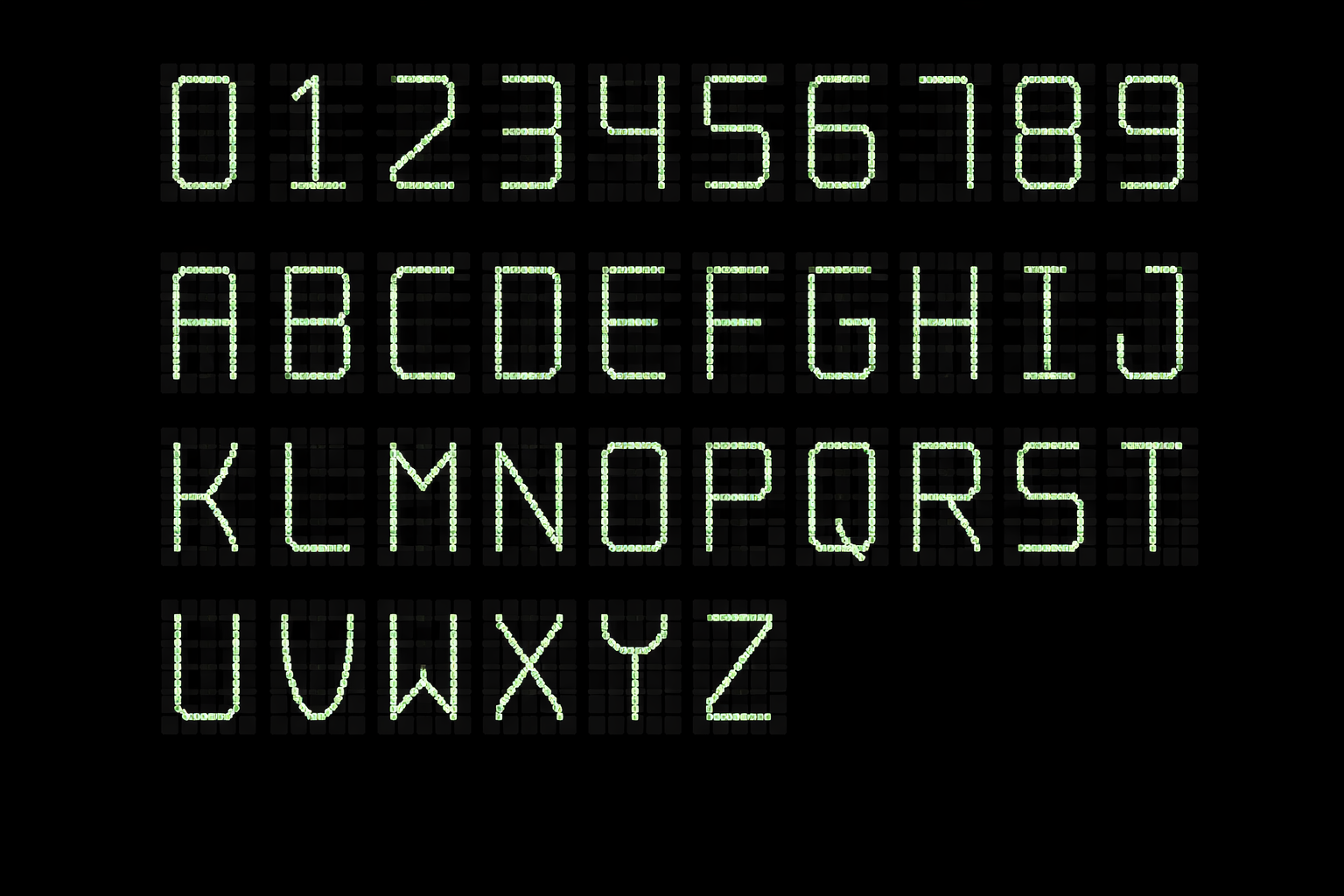 Monoline Skeleton Font