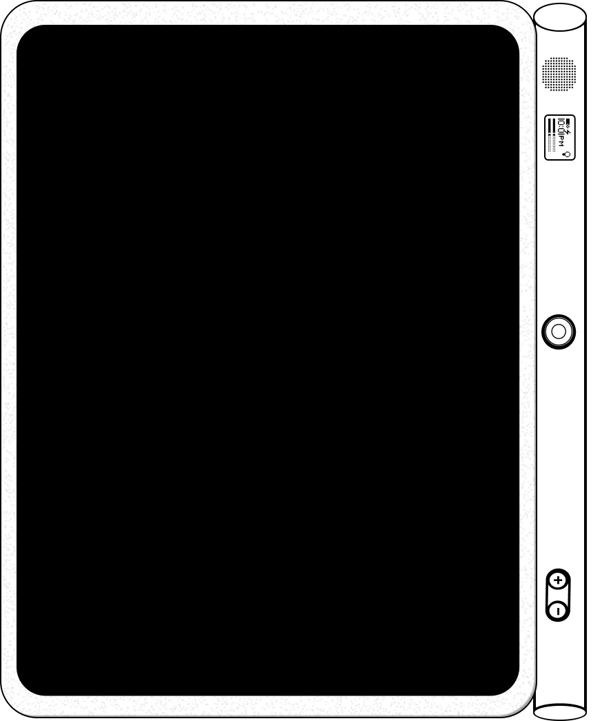 Front view of CCC with display attached, tablet configuration