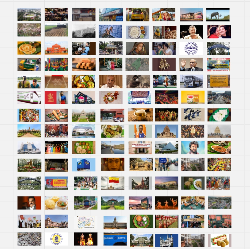 Initial drag and drop card sorting game interface with 112 images