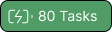 Green 80 Tasks badge